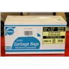 Image 1 : BOX OF 20"X22" REGULAR WHITE GARBAGE BAGS.