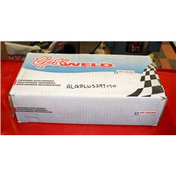 BOX OF OPTIWELD COVERED ELECTRODE WELDING RODS.