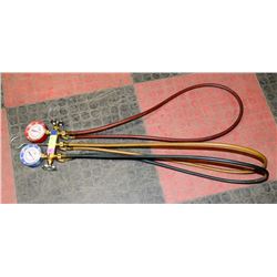 YELLOW JACKET FREON GAUGES.