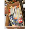 Image 1 : LARGE BOX OF WELDING RODS, MAGNETIC HOOKS AND MORE