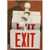 Image 1 : BOX OF 4 EMERGENCY EXIT + LIGHT BATTERY BACK UP