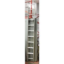 11FT- 19FT ALUMINUM EXTENSION LADDER.