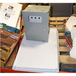 PALLET WITH ELECTRICAL BOX & BACK PAN.,