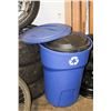 Image 1 : RUBBERMAID GARBAGE CAN AND RECYCLING BIN