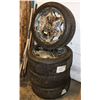 Image 1 : SET OF 4 FEDERAL 255/45R20 TIRES WITH RIMS.