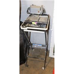 WET TILE SAW AND STAND