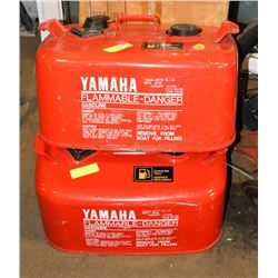 LOT OF 2 YAMAHA BOAT FUEL TANKS AND HOSE