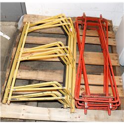 PALLET OF BIKE RACKS AND AERATORS.