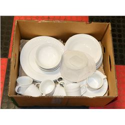 BOX W/31-PC GIBSON DISHWARE SET,