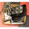 Image 1 : LARGE BOX OF COOKWARE & BAKEWARE INCL.