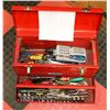 Image 1 : 2) TOOL BOX WITH CONTENTS INCL PLIERS WRENCHES,