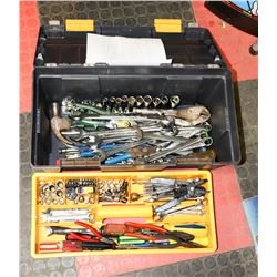 4) TOOL BOX WITH CONTENTS INCL SOCKET DRIVES,