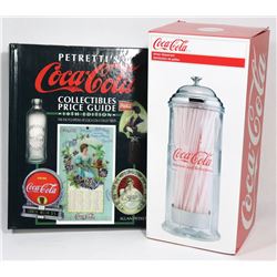 COCA COLA COLLECTIBLES PRICE GUIDE AND DISPENSER.