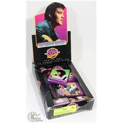 DISPLAY BOX WITH 24 PKGS OF UNOPENED ELVIS CARDS