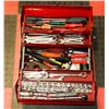 Image 1 : 5) TOOL BOX WITH CONTENTS INCL PLIERS, SOCKETS,