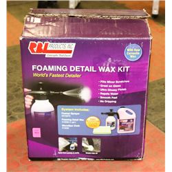 NEW FOAMING DETAIL WAX KIT.