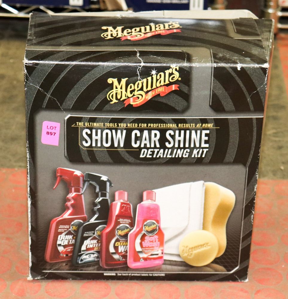 MEGUIARS AUTOMOTIVE SHOW CAR SHINE DETAILING KIT. Kastner Auctions