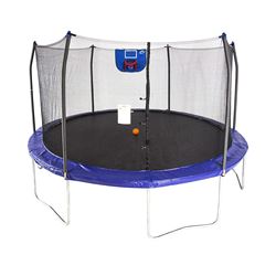 NEW 15FT JUMP AND DUNK TRAMPOLINE WITH BASKETBALL