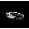 Image 3 : 1.28 ctw Blue Sapphire and Diamond Ring - 14KT White Gold