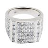 Image 3 : 3.90 ctw Diamond Ring - 18KT White Gold