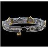 Image 2 : 0.70 ctw Diamond Bracelet - 14KT Two-Tone Gold