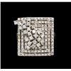 Image 2 : 14KT White Gold 0.96 ctw Diamond Ring
