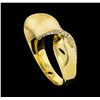 Image 4 : 0.15 ctw Diamond Ring - 14KT Yellow Gold