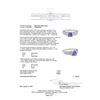 Image 5 : 1.45 ctw Tanzanite And Diamond Ring - 18KT White Gold