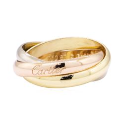 Cartier Tri-Color Rolling Ring - 18KT Yellow, Rose and White Gold