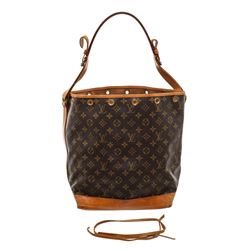 Louis Vuitton Monogram Canvas Leather Noe GM Drawstring Bag