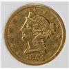 Image 1 : 1854-0 - $5 GOLD