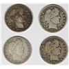 Image 1 : GROUP OF 4 BARBER QUARTERS