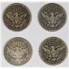 Image 2 : GROUP OF 4 BARBER QUARTERS