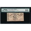 Image 1 : 5 Cent 1863 North Carolina Obsolete Note PMG 64EPQ