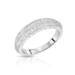 Platinum 0.53ctw Diamond Wedding Band