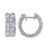 14KT White Gold 1.27ctw Sapphire and Diamond Earrings