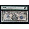 Image 1 : 1899 $5 Chief Silver Certificate PMG 25
