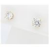 Image 3 : 14KT Yellow Gold 1.00ctw Diamond Earrings