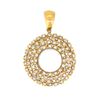 14KT Yellow Gold 12.5mm Pearl and Diamond Pendant