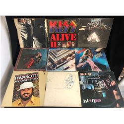 VINYL RECORD LOT (KISS/ BEATLES/ TED NUGENT...)