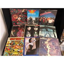 VINYL RECORD LOT (AEROSMITH/ ROD STEWART/ DOOBIE BROTHERS...)