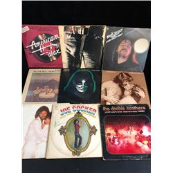 VINYL RECORD LOT (KISS/ JOE COCKER/ BOB SEGER...)