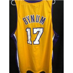 ANDREW BYNUM L.A LAKERS BASKETBALL JERSEY
