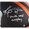 Image 2 : Ricky Williams Signed Miami Dolphins Black On-Field Helmet Inscribed "Smoke Weed Everyday" (JSA COA)