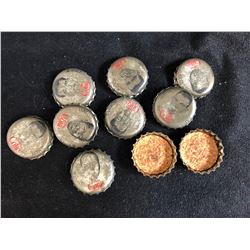 1960'S CFL BC LIONS COKE BOTTLE CAPS LOT **RARE**