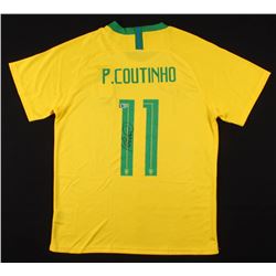 Philippe Coutinho Signed Brazil Jersey (Beckett COA)