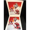 Image 1 : ED BELFOUR CHICAGO BLACKHAWKS LITHOGRAPHS LOT (24 X 30)