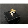 Image 3 : UNHEATED MARQUISE CUT RICH YELLOW CILRINE ON WHITE GOLD & YELLOW DRAGON RING
