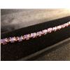 Image 2 : CAB BLUE VIOLET TANZANITE ROSE GOLD BRACELET (T.C.W 71.08 CT INCLUDING 925 SILVER)