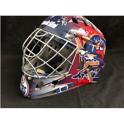 2005-06 EDMONTON OILERS TEAM SIGNED GOALIE MASK W/ COA